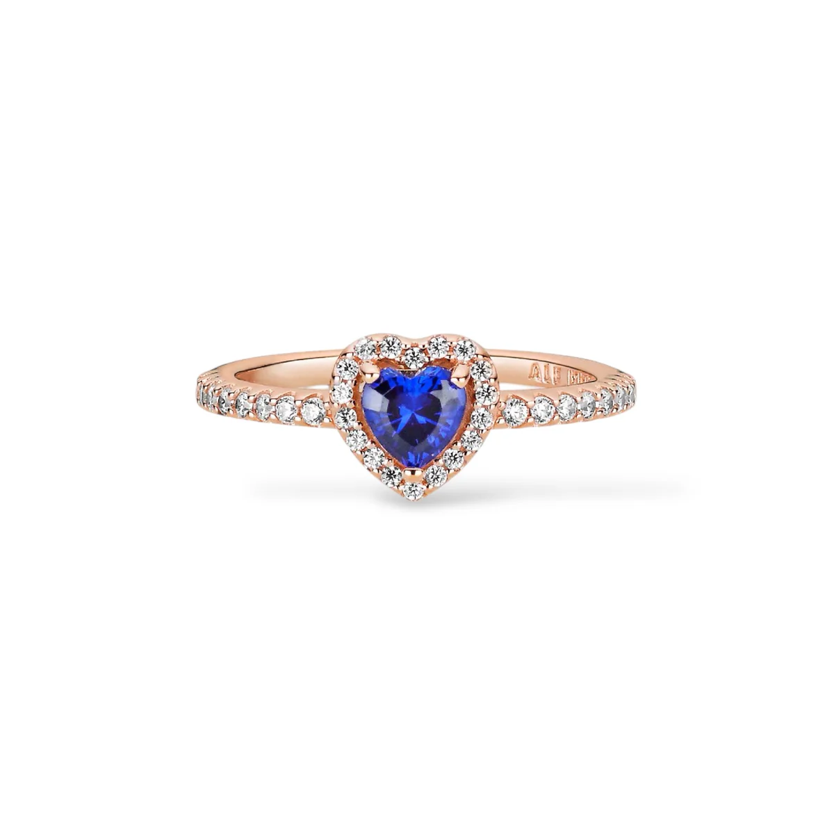 Cœur Bleu Or Rose